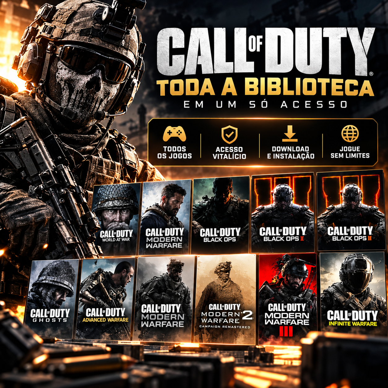 Call of Duty — toda a biblioteca em um só acesso